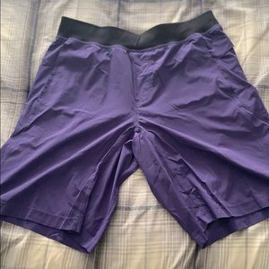 Purple lululemon shorts